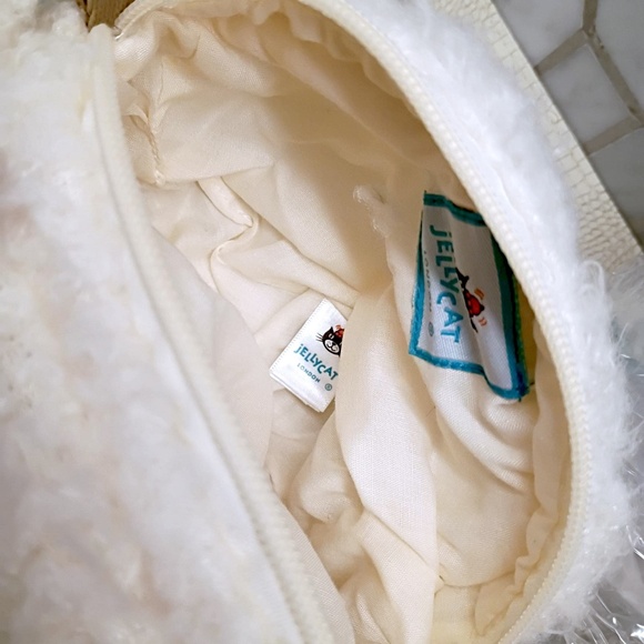 (Sold Out) Jellycat Little Lamb Bag about 7"x7"x2" 40" + Strap Soft & Plush NWT - Picture 11 of 14